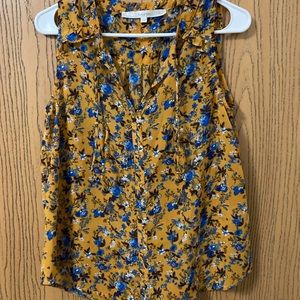 Flowy StitchFix yellow floral tank top
